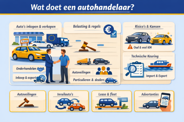 Alles over het beroep autohandelaar Wat doet een autohandelaar